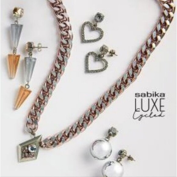 Sabika Luxe Cycled Chain Necklace Choker From The Luxe Cycled Release. - Picture 4 of 5